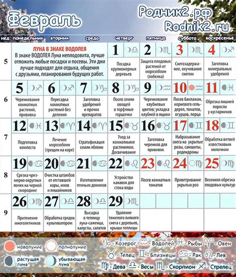 лунный календарь садовода 2022 Лунный посевной календарь на февраль 2022 ⋆ Moon Sun