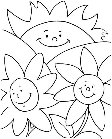 Starry Starr Summer Flower Coloring Pages For Kids