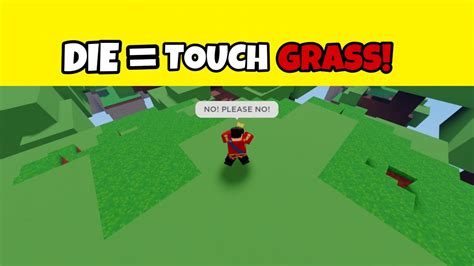 Roblox Bedwars But If You Die You Touch Grass 😳 Roblox Bedwars