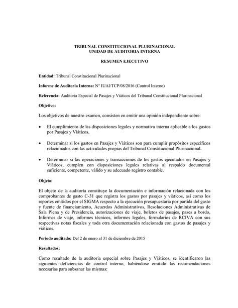 Informe De Auditoría Interna Nº Iuaitcp082016 Control Interno