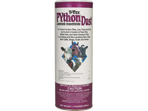 Python Livestock Insecticide Dust Y-Tex ( - Goat Sheep ...