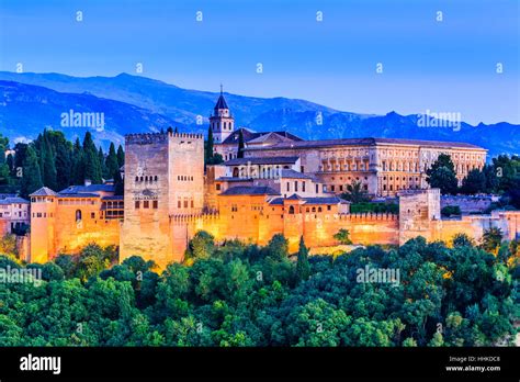 Alhambra Of Granada Spain Stock Photo Alamy