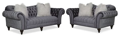 Brittney Sofa And Loveseat Set American Signature Furniture