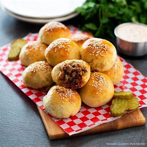 Cheeseburger Bites Appetizer Snacks Ground Beef Recipes Easy Burger