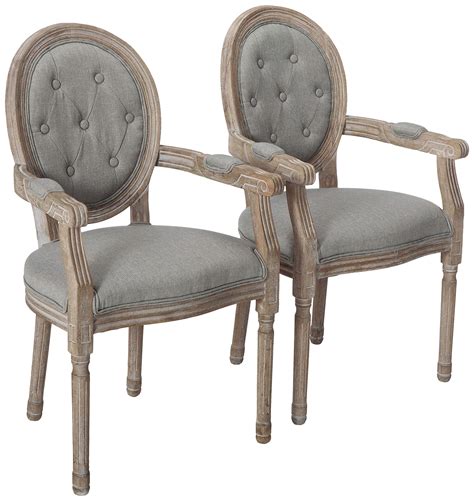 Fdw dining chairs kitchen chairs set of 2 dining room chairs for living room modern chair mid century upholstered parsons chair for. Upholstered Dining Armchairs | Chair Pads & Cushions