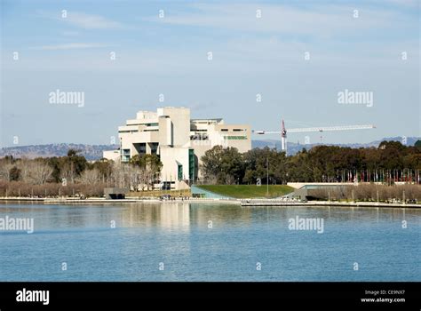 The Australian High Court Building Beside Lake Burley Griffin