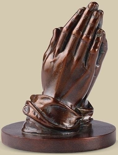 New Praying Hands Bronze Statue Figurine Ebay