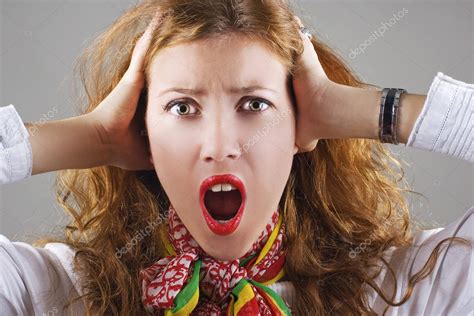 Beautiful Shocked Woman — Stock Photo © Krivenko 1554075