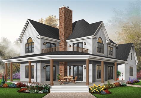 Laurel Hill Country Farmhouse Plan 032d 0702 House Plans And More