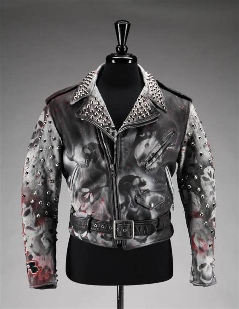 It's a serious step in a man's sartorial life. SLASH OWNED CUSTOM MARC VACHON PAINTED LEATHER JACKET ...