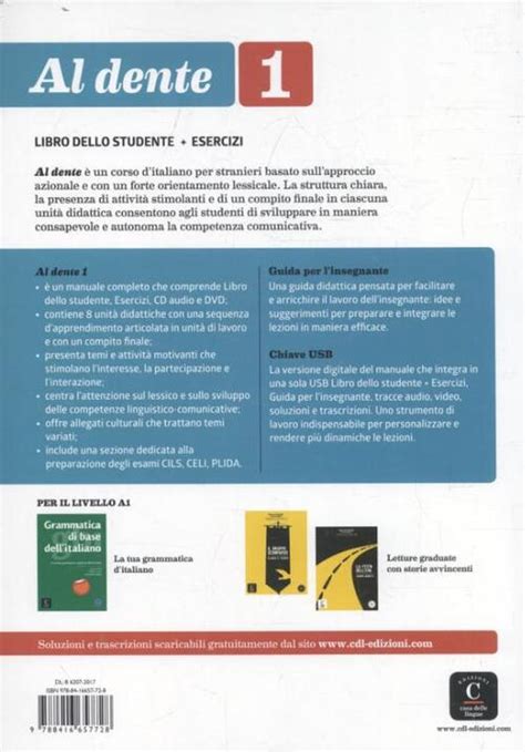 Al Dente 1 Libro Dello Studente Esercizi Edizione Originale