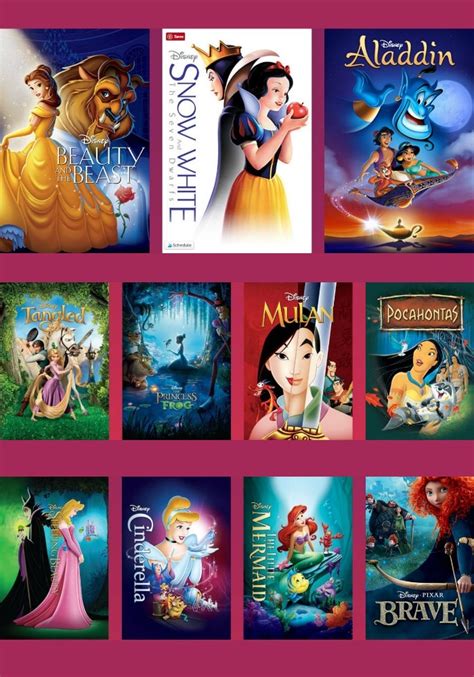 25th Anniversary Of Beauty And The Beast All Disney Princess Films