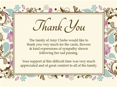 Thank You Notes Pinterest Sympathy Funeral Post Quot Note Ideas