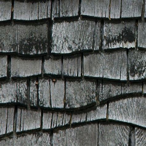 Old Wood Shingle Roof Texture Seamless 03892