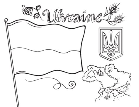 Ukrainian man coloring page for kids and adults from countries coloring pages, ukraine coloring pages. Free Ukraine Flag Coloring Page