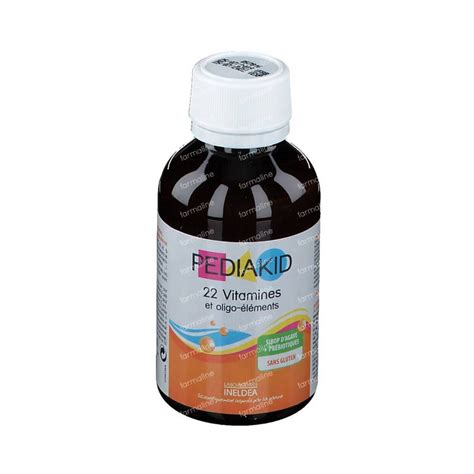 Pediakid 22 Vitamines And Oligo Éléments 125 Ml Vente En Ligne