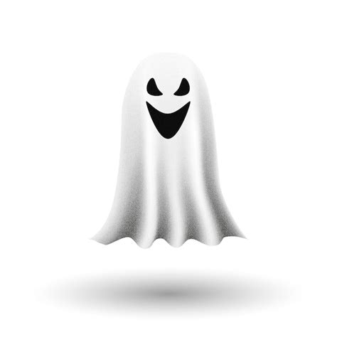 Premium Vector Ghost On White Background