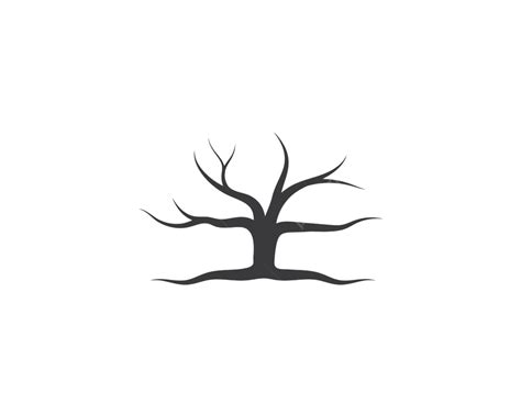 شجرة بدون ورقة رمز شعار قوالب تصميم النواقل الملف الشخصي بلوط Png