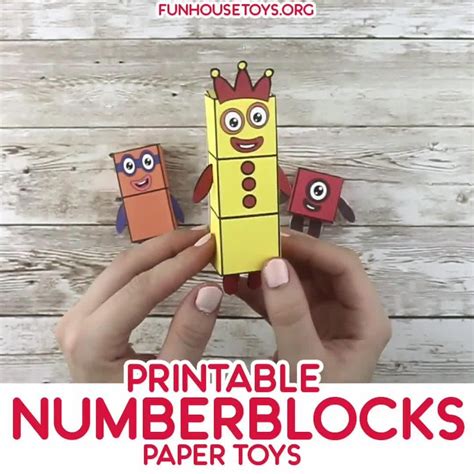 23 Numberblocks Paper Toys Jozefmoaaiz