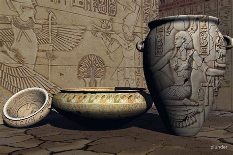 Ancient Egyptian Pottery By Plunder Redbubble