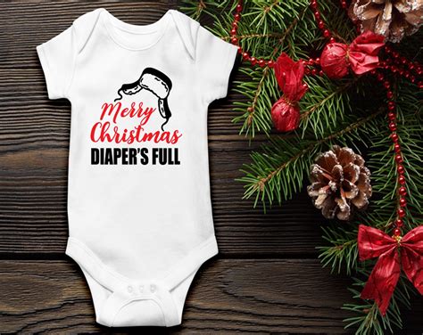 Merry Christmas Diapers Full Baby Bodysuit Christmas Vacation