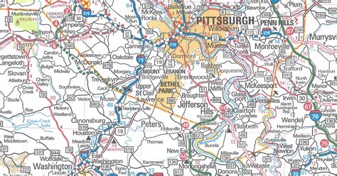 2019 Official Road Map Pennsylvania Highways