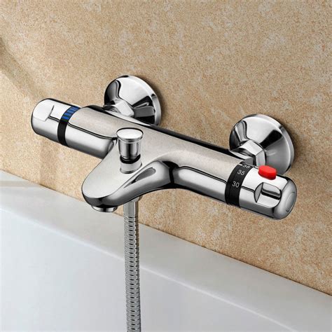 Richmond Wall Mounted Thermostatic Bath Shower Mixer Tap