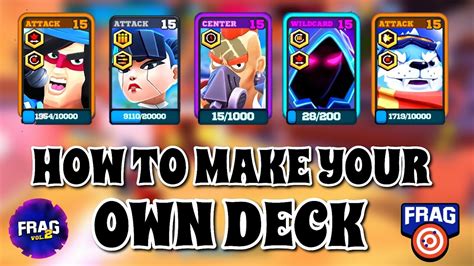 How To Make Best Deck In Frag Pro Shooter Youtube