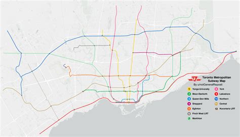What The Ttc Map Would Look Like If All Existing Railways Were Rapid