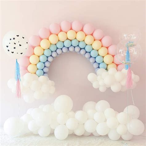 Pastel Balloon Garland Kit Rainbow Balloon Arch Macaron Candy Colored