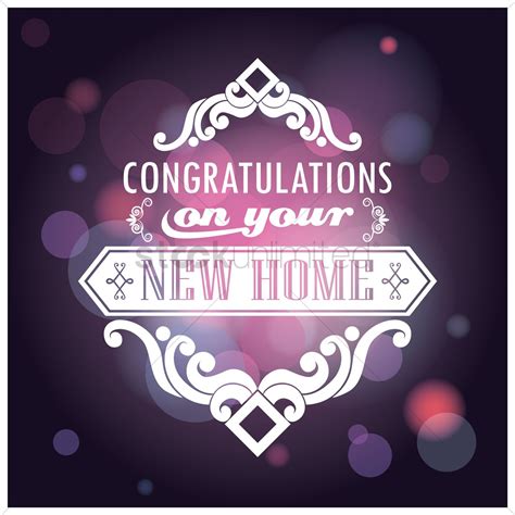 Congratulations On Your New Home Card Vector Image 1710368