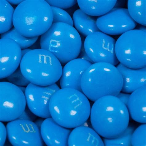 Blue Candy Mandms 1 Lb Approx 500 Pcs Milk Chocolate