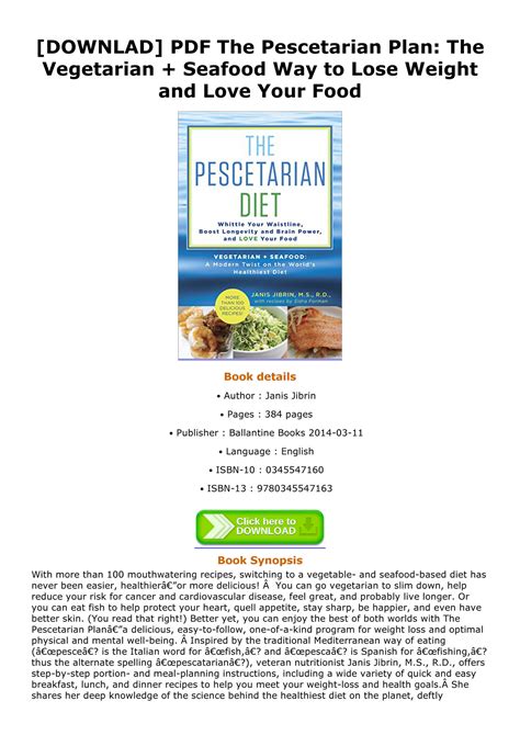 Vicky Downlad Pdf The Pescetarian Plan The Vegetarian Seafood Way To Lose Weight And Love Your