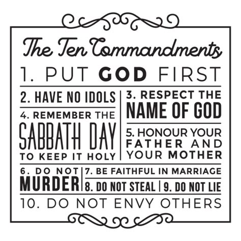 Ten Commandments Vector Image Free Svg