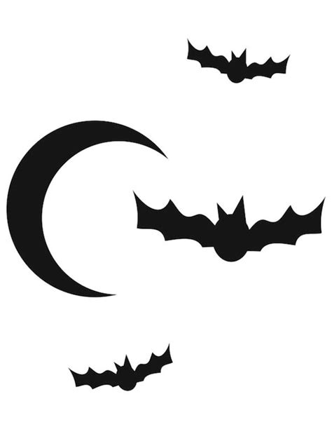 Moon And Bats Pumpkin Carving Pattern Creative Ads And More