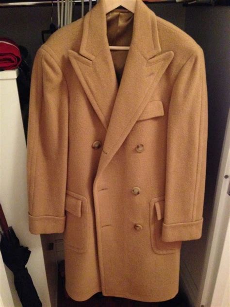 Polo ralph lauren 100% camel hair sport coat jacket 39r black. 42S Hickey Freeman Cashmere Chesterfield