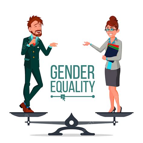 Equality Scales Clipart Transparent Png Hd Gender Equality Vector Man