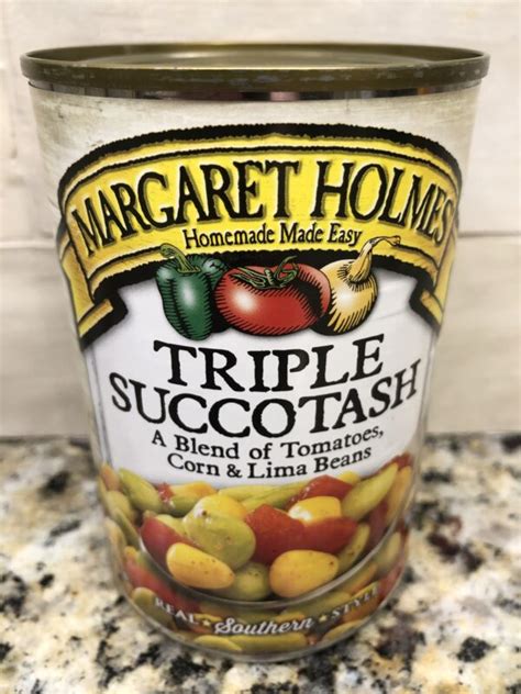 6 Cans Margaret Holmes Triple Succotash Corn Beans Tomatoes 145 Oz Can