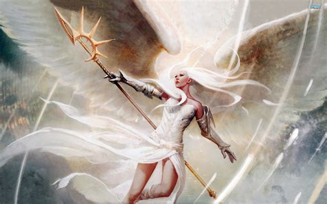 Fantasy Art Angel Magic The Gathering Hd Wallpaper Wallpaper Flare