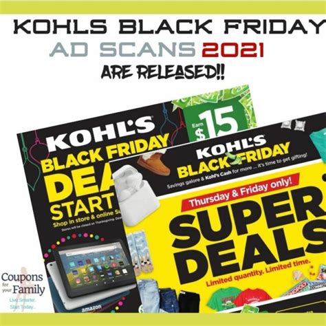 Kohls Black Friday Ads 2021 ~ Some Sales Live Now