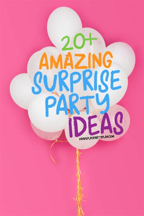 Maybe you would like to learn more about one of these? 20+ Epic Surprise Party Ideas - Games, Invitations ...