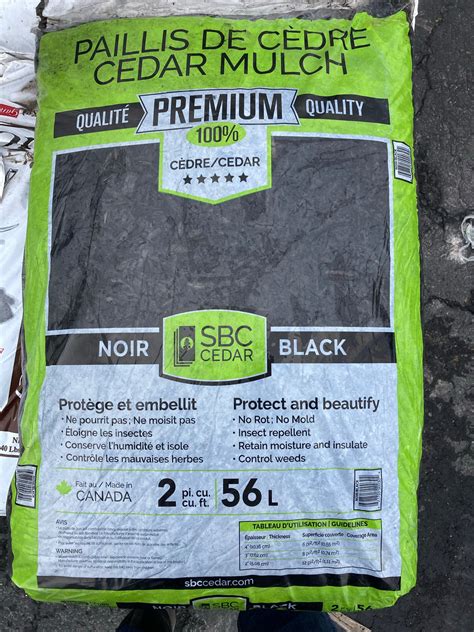 Black Cedar Mulch Bagged 2 Cubic Ft Bag Pandys Garden Center
