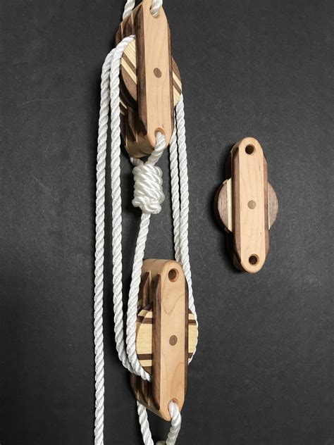 Functional And Decorative Wooden Block And Tackle 10 Steps With