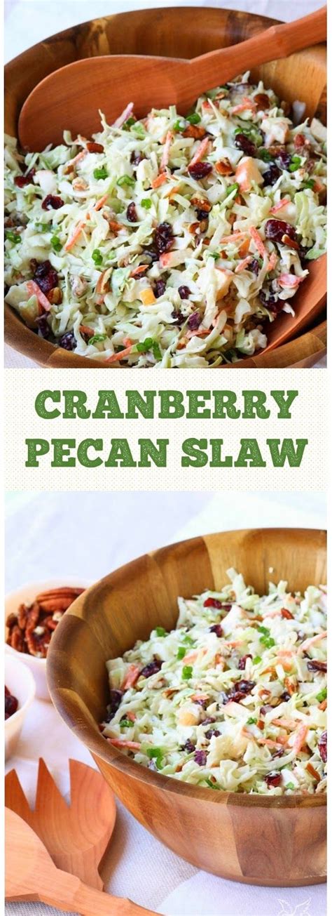 Be the first to rate & review! Cranberry Pecan Slaw | Pecan salad recipe, Dried ...