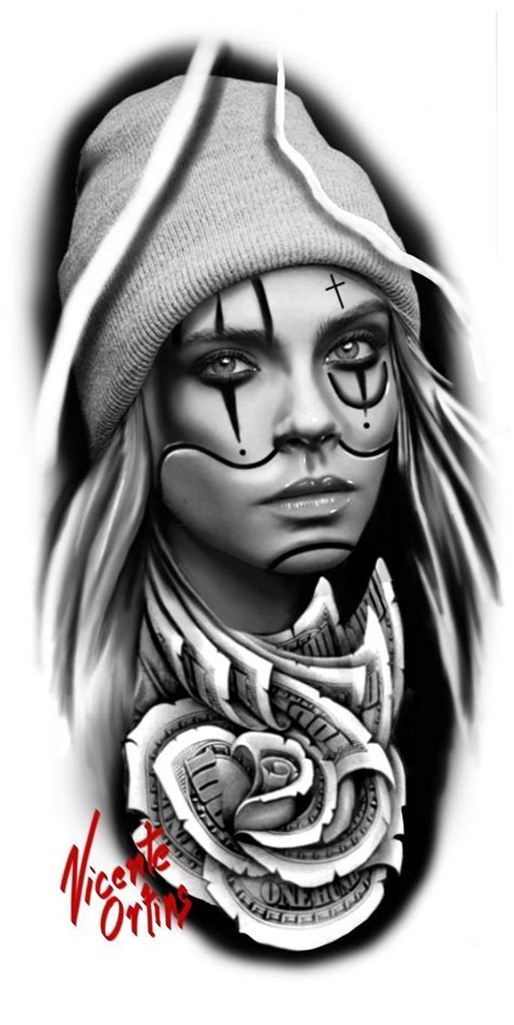 Gangster Chicano Girl Tattoo Designs Design Talk