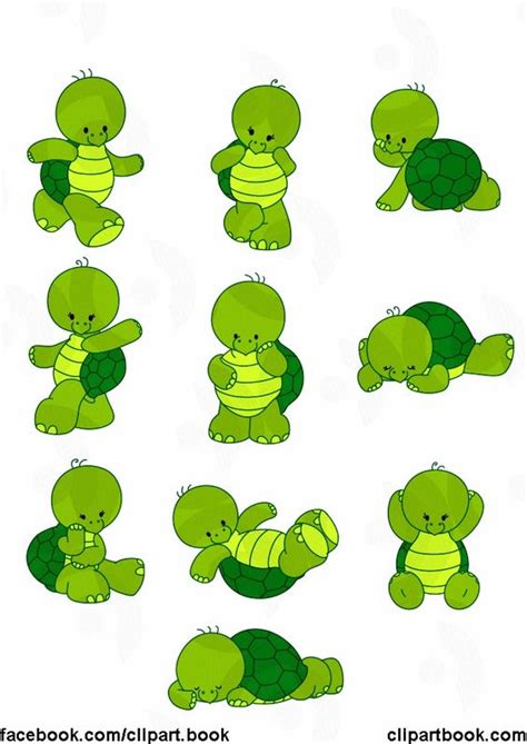 Cartoon Cute Baby Turtle Clip Art Library