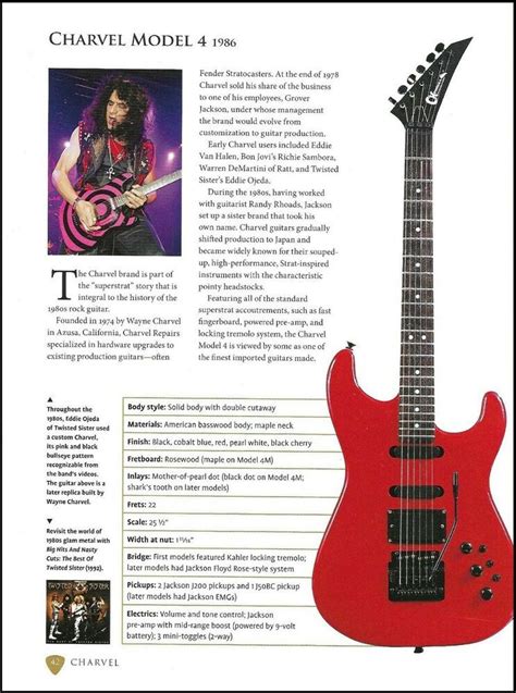 Eddie Ojeda Charvel Model 4 Tony Levin Chapman Stick Guitar Article