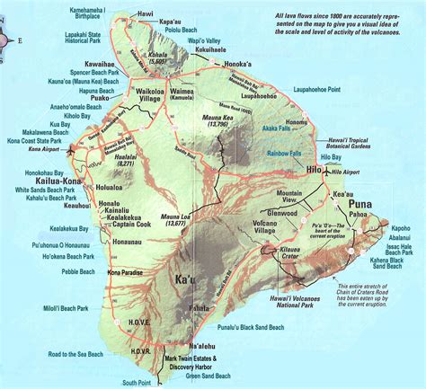Hawaii Island Map  Hawaii • mappery