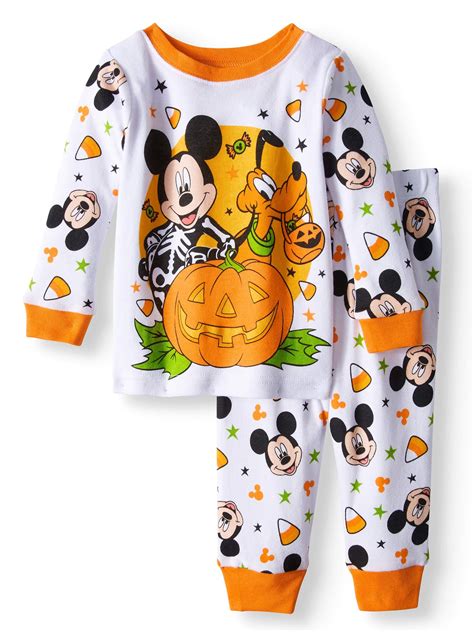 Mickey Mouse Halloween Mickey Mouse Baby Boys Glow In The Dark Cotton