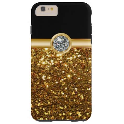 Gold Glitter Bling Tough Iphone 6 Plus Case Zazzle